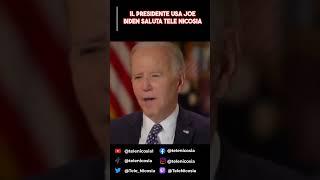 Il presidente USA Joe Biden saluta TeleNicosia #shortsfeed #shortsyoutube #telenicosia #nicosia #ai