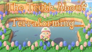 The Truth Behind Terraforming in Animal Crossing New Horizons - Butterfly Pond Speed build Vtuber