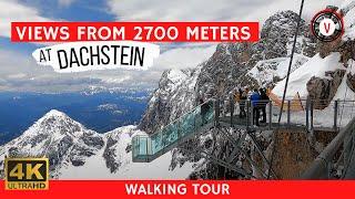 Dachstein Glacier Skywalk & Hängebrücke  panoramic views from 2700 meters 4k #ExploreAustria