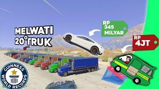 Nyobain Mobil Rp4.000.000 VS Rp 345.000.000.000 Untuk Melewati 200 Truck ??