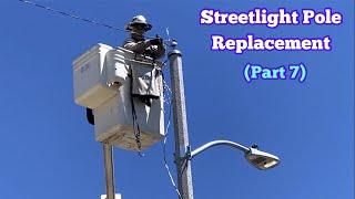 Streetlight Pole Replacement Part 79｜Re-Energizing The Electric Line COMPLETE PROCESS