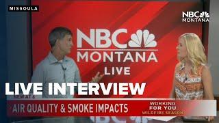 Wildfires continue to spread across Montanalive interview with air quality expert