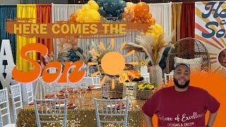 “Here Comes the Son” themed BabyShower Setup  Timelapse  Decorate With Me  EOE Designs