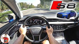 The 2022 Audi S8 L is a Comfortable Way to Embarrass Sports Cars POV Drive Review