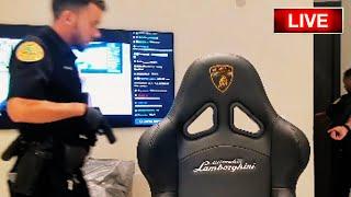 Adin Ross SWATTED LIVE on Twitch