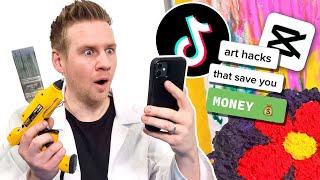 Did I find the BEST TikTok Art Hacks?