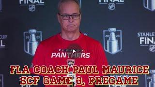 Paul Maurice Florida Panthers Pregame - Stanley Cup Final G3 v. Vegas Golden Knights