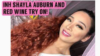 OMG Im inlove INH shayla auburn IHN shayla red wine try on And review