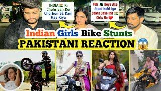 Indian Girls Bike Stunts Pakistani REACTION   KTM Duke  Team Swag