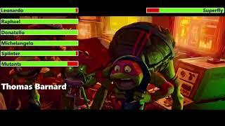 Teenage Mutant Ninja Turtles Mutant Mayhem 2023 Final Battle with healthbars 13