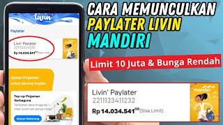 Cara Memunculkan Paylater di Livin Mandiri  Cara Mengaktifkan Paylater Livin Mandiri