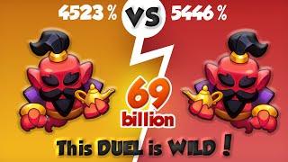 This GENIE DUEL is very WILD Winning is not Guarantee PVP Rush Royale