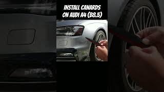 Install Canards on Audi A4 B8.5  #carmods #audia4 #canards