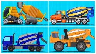 Concrete Mixer  Street Vehicle Videos For Children by Kids Channel