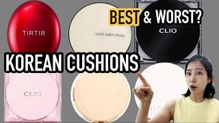 viral Korean Cushion Foundation HONEST Review  TIRTIR Jung Saem Mool Clio etc #kbeauty