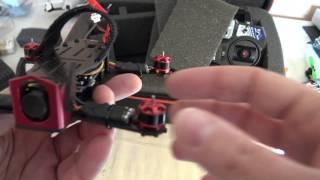 Eachine Racer 130 unboxing analysis configuration and demo flight Courtesy Banggood