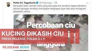 PENJELASAN POLDA DIY TERKAIT VIDEO VIRAL KUCING DICEKOKI CIU BEKONANG