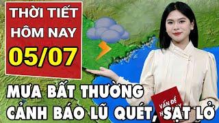 Dự báo thời tiết 57 Miền Bắc giảm mưa cảnh báo lũ quét sạt lở ở Trung Bộ và Tây Nguyên