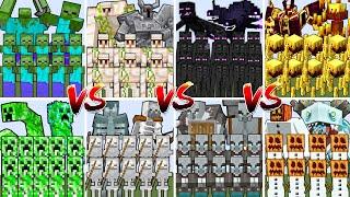 MASSIVE ARMY TOURNAMENT  Minecraft Mob Battle