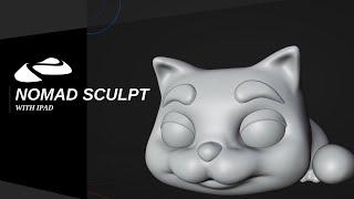 Sculpting a Sleepy Cat with Nomad Sculpt