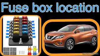 2015 Nissan Murano fuse box locations