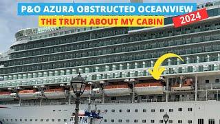 P&O Azura obstructed oceanview Truth about my cabin experience #pocruiseazura #cabintour