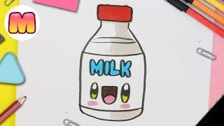 COMO DIBUJAR BOTE LECHE KAWAII PASO A PASO - Dibujos kawaii faciles - How to draw a MILK