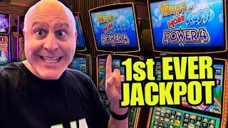 WORLDS FIRST JACKPOTS EVER PLAYING THE NEW HUFF N MORE PUFF POWER 4