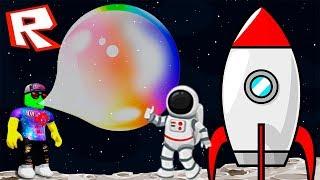 FLEW INTO SPACE IN A GIANT BUBBLE Simulator chewing GUM to Get