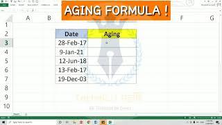 AGING FORMULA  DATE FUNCTION