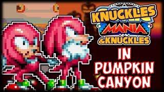 Knuckles and Knuckles in Pumpkin Canyon - Sonic Mania Mod Showcase