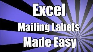 Create Mailing Labels from Your Excel 2010 data using Mail Merge in Word 2010 Christmas holiday 2016