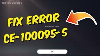 How to Fix PS5 Error Code CE-100095-5  Cant Start Game or App