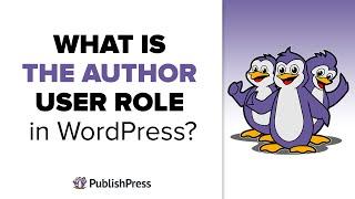 What is the Author User Role in WordPress?