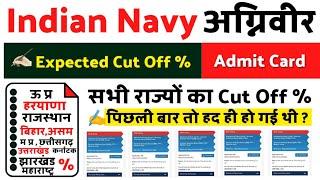 Indian Navy MR Admit Card Cut Off 2022  Agniveer MR All State Admit Card Cut Off %