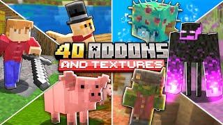 TOP 40 ADDONS PARA MINECRAFT PE 1.20+ QUE MELHORAM O JOGO Bedrock