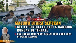 MALUKU UTARA SEPEKAN - GELIAT PENJUALAN SAPI DAN KAMBING KURBAN DI TERNATE JELANG IDUL ADHA 1445 H