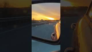 Evening road #summer #road #automobile #sunset #sun #2024