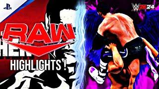 Gunther vs Finn Balor WWE RAW 2024  Highlights  WWE 2K24