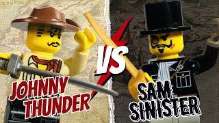 Johnny Thunder Vs Sam Sinister  LEGO Sword Duel