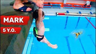 Made my SON FALL OFF a HUGE platform  Jumping from a platform into a swimming pool