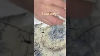Diy tutorial 2 steps crackle Craft by Debi