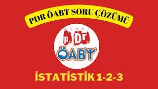 PDR ÖABT Soru Çözümü İSTATİSTİK 1-2-3