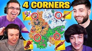The 4 CORNER *ALL EXOTICS* Challenge in Fortnite Chapter 4