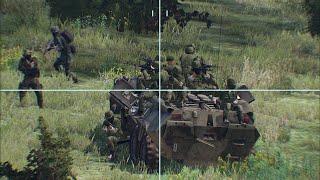 Ukrainian Guided Missiles Target and Destroy Russian Armored Platoons 2 - Arma 3