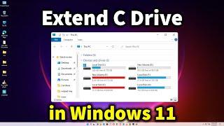 How to Extend C Drive in Windows 11 without Software