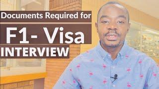 F-1 Visa Interview CHECKLIST  DOCUMENTS YOU MUST CARRY TO BE APPROVED  TFE