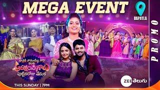 Janaki Ramayya Gari Inta Ammayi Garu Puttina Roju Veduka - Mega Event  This Sun @ 7PM  Zee Telugu