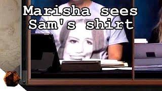 Marisha sees Sams shirt  Critical Role