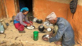 Poor But Happy Family Living in Beautiful House  Organic Food Cooking  Village Life  IamSuman 